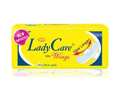 LADYCARE now longer with Wings 10x24cm Pads