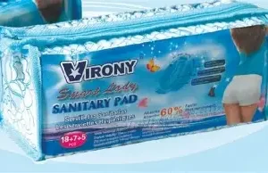 VIRONY Smart Lady Sanitary Pad Absorbs 60%