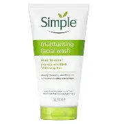SIMPLE Moisturising Facial Wash kind to Skin Pro-Vit B5+E 150ml