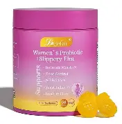 LEEFAR Women's Probiotic + Slippery Elm 60 Gummies Supplement